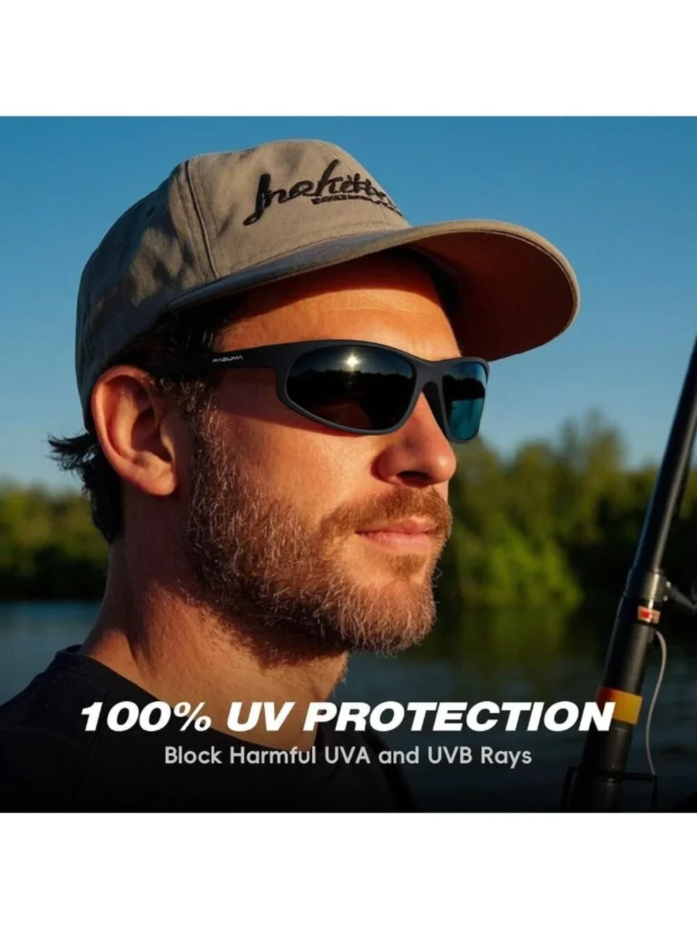 Polarized Sports Sunglasses for Men - UV400 Protection for Cycling, Driving